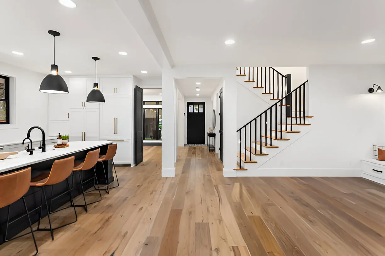 General Contractor in Carrollton completing a modern home renovation with updated interiors and open floor design